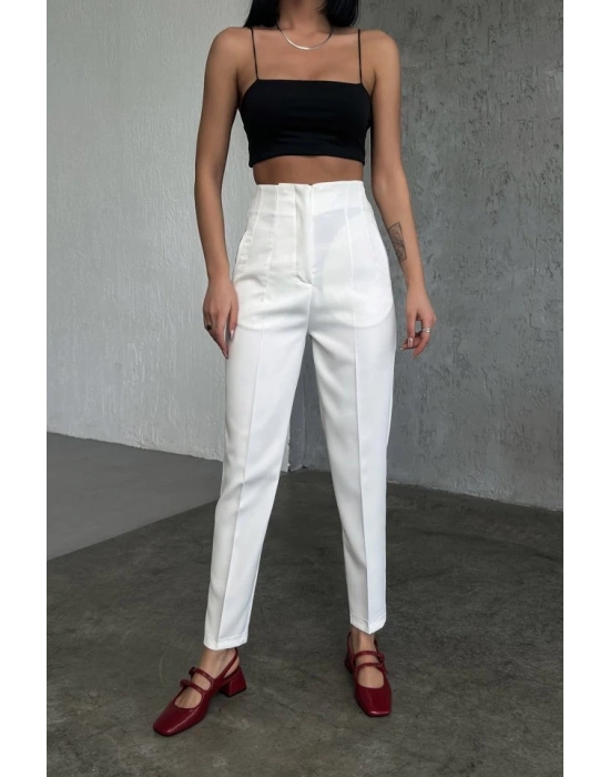 Yüksek Bel Pensli̇ Pantolon