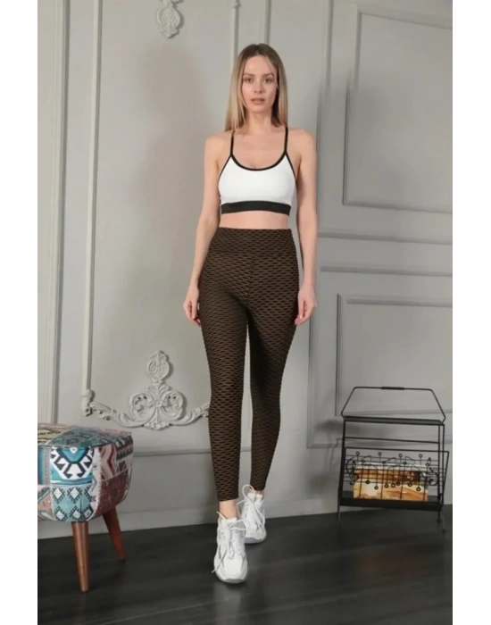 Yüksek Bel  Toparlayıcı ikralı Büzgülü Tayt  arı