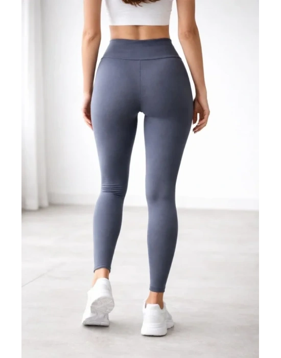 Yüksek Bel Toparlayıcı ikralı Dalgıç por Tayt Esnek Rahat Kalıp  Füme