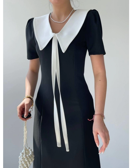 Zerra Yaka Kurdale Detay Elbise