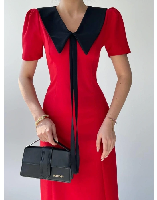 Zerra Yaka Kurdale Detay Elbise