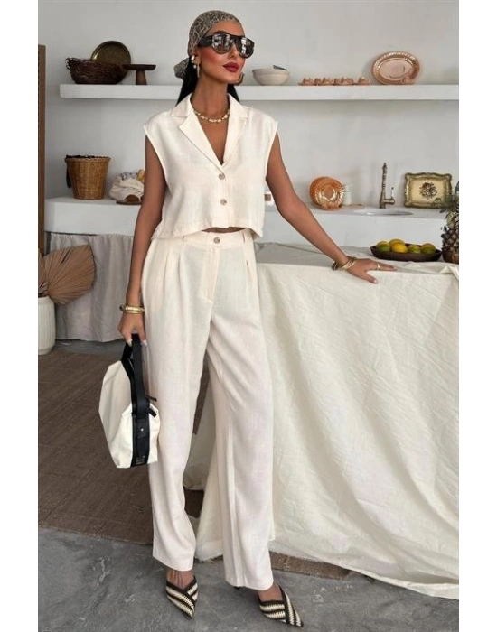 Zoe Crop Yelek Takım 974408