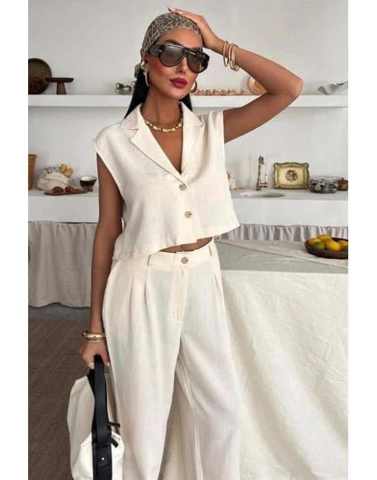 Zoe Crop Yelek Takım 974408