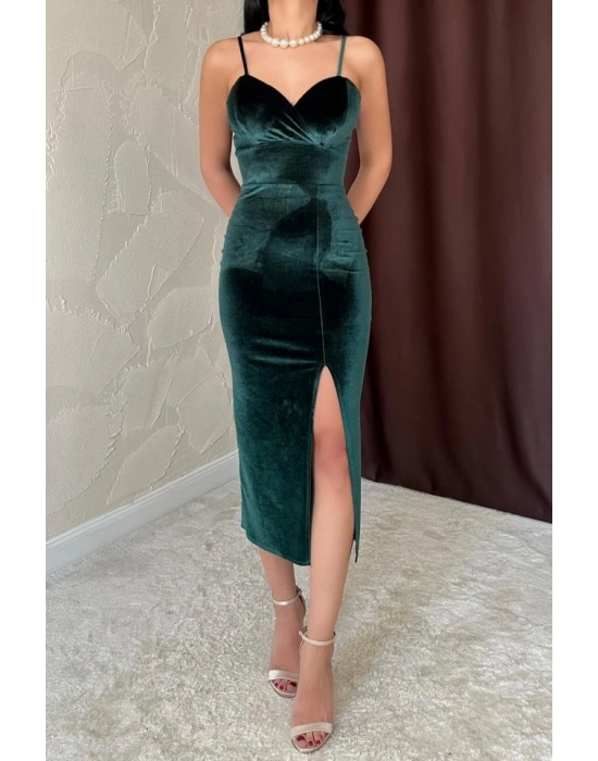 Zümrüt Kadife Elbise