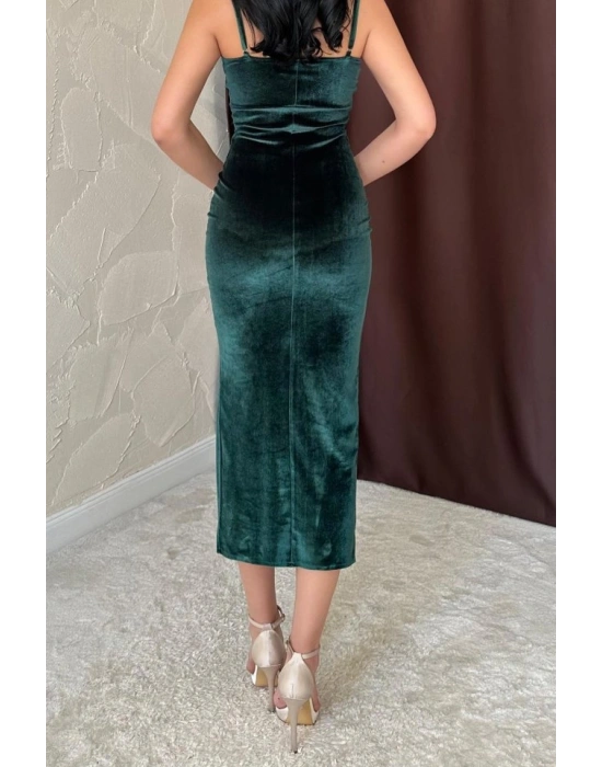 Zümrüt Kadife Elbise