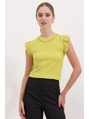 0430 Örme Bluz  A.Sarı