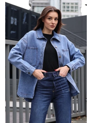 0613 Cepli Kot Ceket  Koyu Mavi