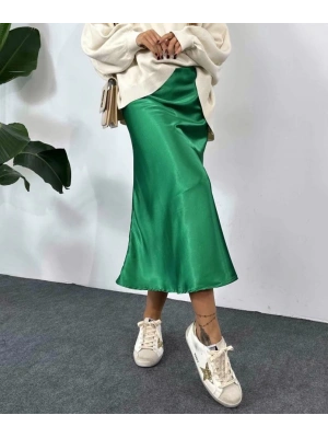 15806 Saten Etek  Yeşil