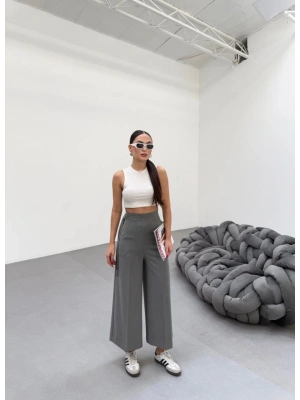 230 Gr Poly Viscose Full Lycra Metal Toka Aksesuarli Pantolon