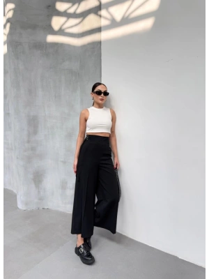 230 Gr Poly Viscose Full Lycra Metal Toka Aksesuarli Pantolon