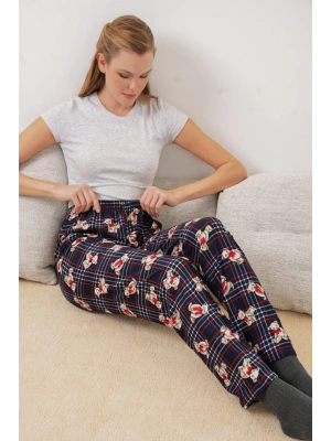 4323 Desenli Pijama Altı  Lacivert