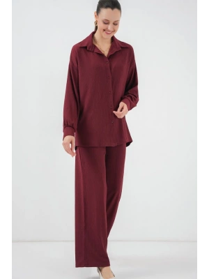 5858 Örme İkili Takım  Bordo