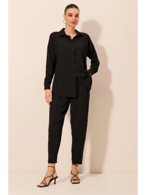 6593 Oversize İkili Takım  Siyah