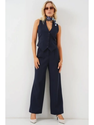 6709 Yelek Pantolon İkili Takım  Lacivert