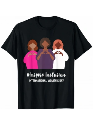 8 art Dünya Kadınlar Günü İçin Özel Baskılı Tshirt  iyah