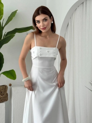 Acco Taş Detaylı Elbise