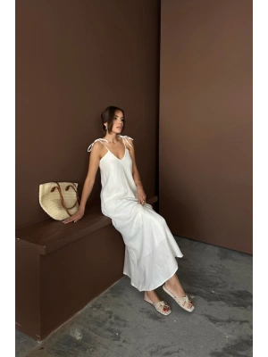 AKILI UZUN ALAŞ MÜLİN ELBİE  Beyaz