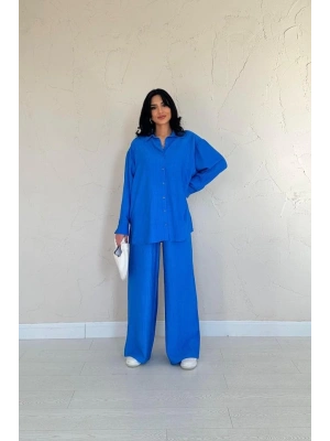 aks Alice Gömlek Ve Bol Kesim Pantolon Takım