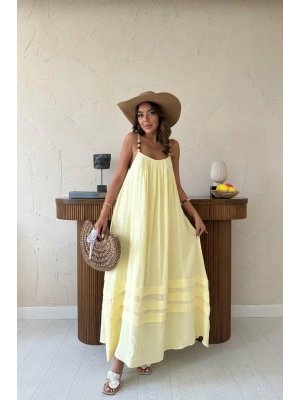 arı Askılı üslin Elbise