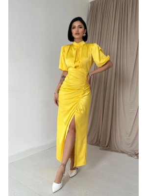 arı Büzgülü aten Elbise