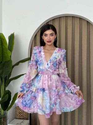 Avellino ırt Dekolteli Elbise