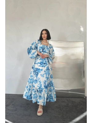 avi Arkası Gipeli Uzun Elbise