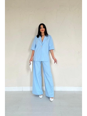 avi Önü Tek Düğmeli Ceket Pantolon Takım