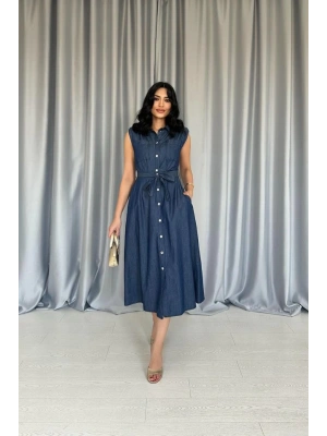 avi Tencel Çıtçıtlı Elbise