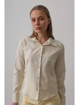 Basic Gömlek  Ekru