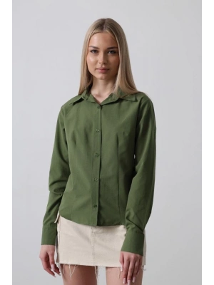 Basic Gömlek  Koyu Haki