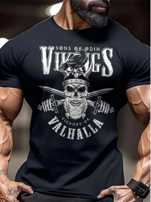 Baskılı Oversize Bisiklet Yaka Tshirt  iyah