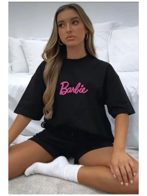 Baskılı Oversize Tshirt  iyah