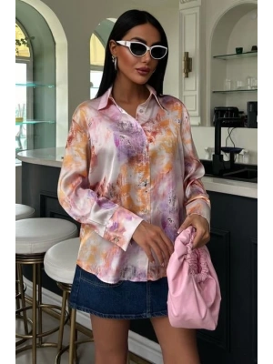 Batik Desenli aten Gömlek 3409