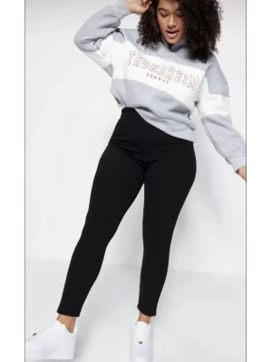 BATTAL Yüksel Bel Fitilli Tayt  Siyah