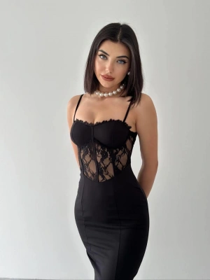 Begonia İp Askılı Elbise