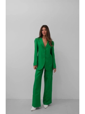 Bel Katlamalı Pantolon Blazer Ceket Takım