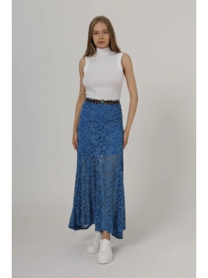 Bel Lastikli Dantel Etek  avi