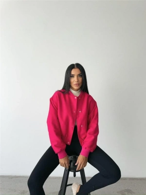 BOMBER MONT CYRU KUMAŞ  Fuşya