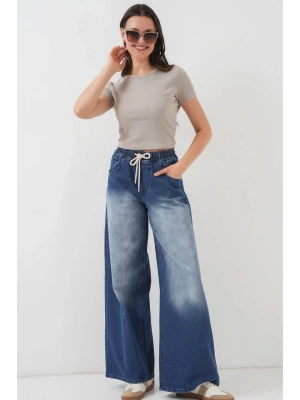 Bol Paça Kot Pantolon 6705  Lacivert