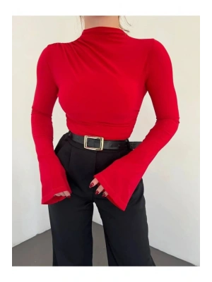 Büzgülü İspanyol Kol Bluz