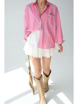 Cepli Gömlek  PembeMavi