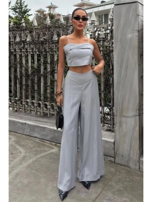 Crop Plazzo Pantolon Takım 1015508