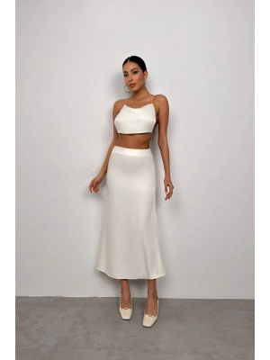 Degaje Yaka ırt Detay Bluz