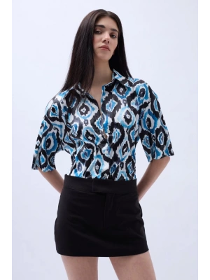 Desenli aten Gömlek