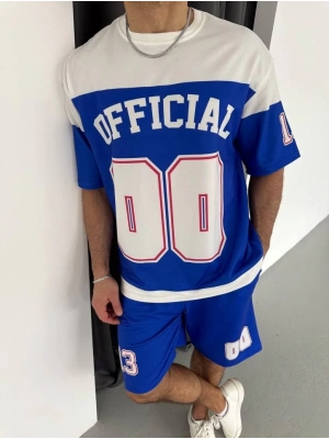 Dijital 00 Baskılı Şortlu Takım  avi