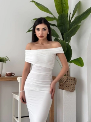 Dron Straplez Elbise