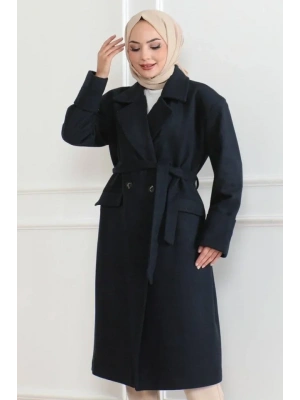 Düğmeli İçi Astarlı Kaşmir Kaşe Kaban  aci