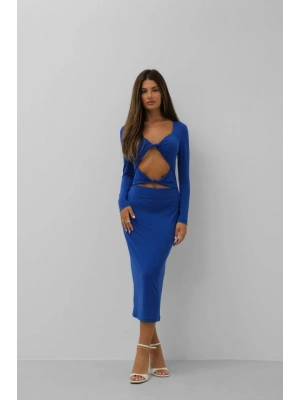 Düğüm Detaylı idi Boy Elbise