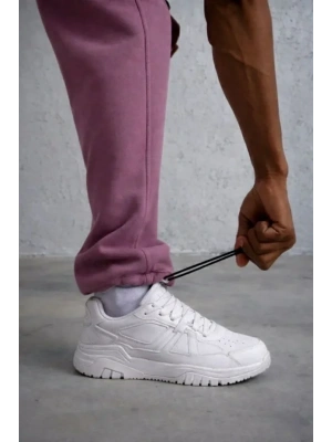 Erkek Baggy Alt Eşofman  Gül Kurusu