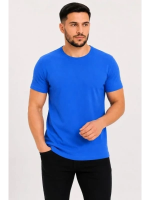 Erkek Basic Tişört Bisiklet Yaka Kısa Kol Günlük Yazlık lim Fit Thirt  aks avisi